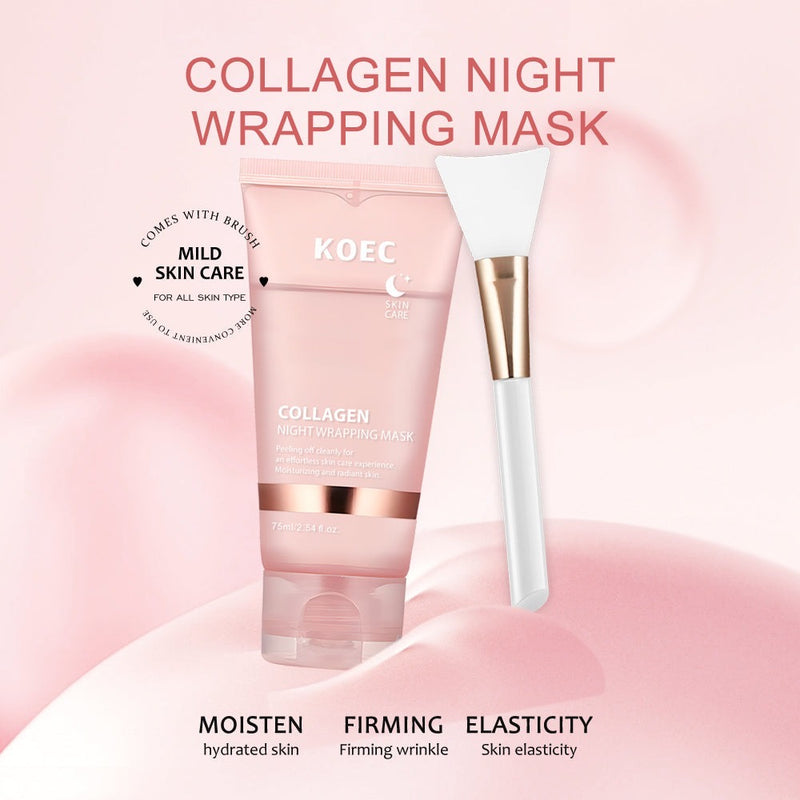 KOEC Korean Collagen Glass Skin Night Wrapping Skincare Mask