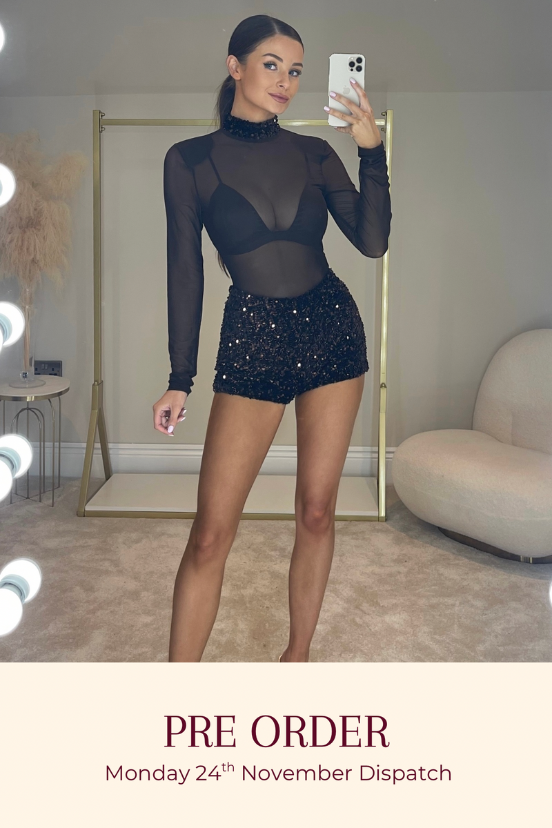 The PIA Sequin 3 Piece Set | Dark Chocolate *PRE ORDER*