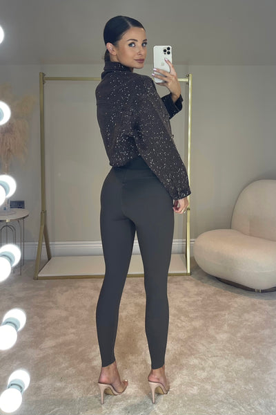 The FRANKIE Seamless Sculpt Leggings | Chocolate