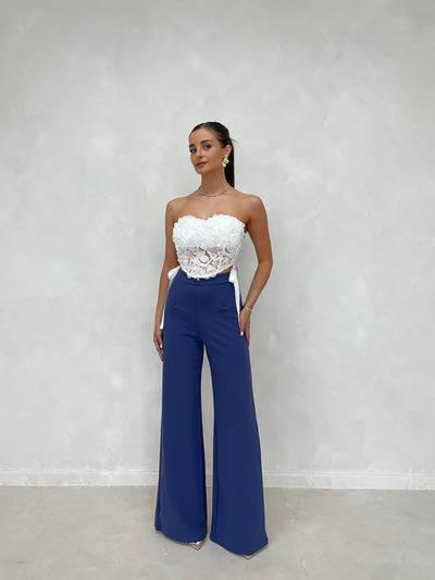 RAE Thick High Waisted Wide Leg Trousers (4 colours)