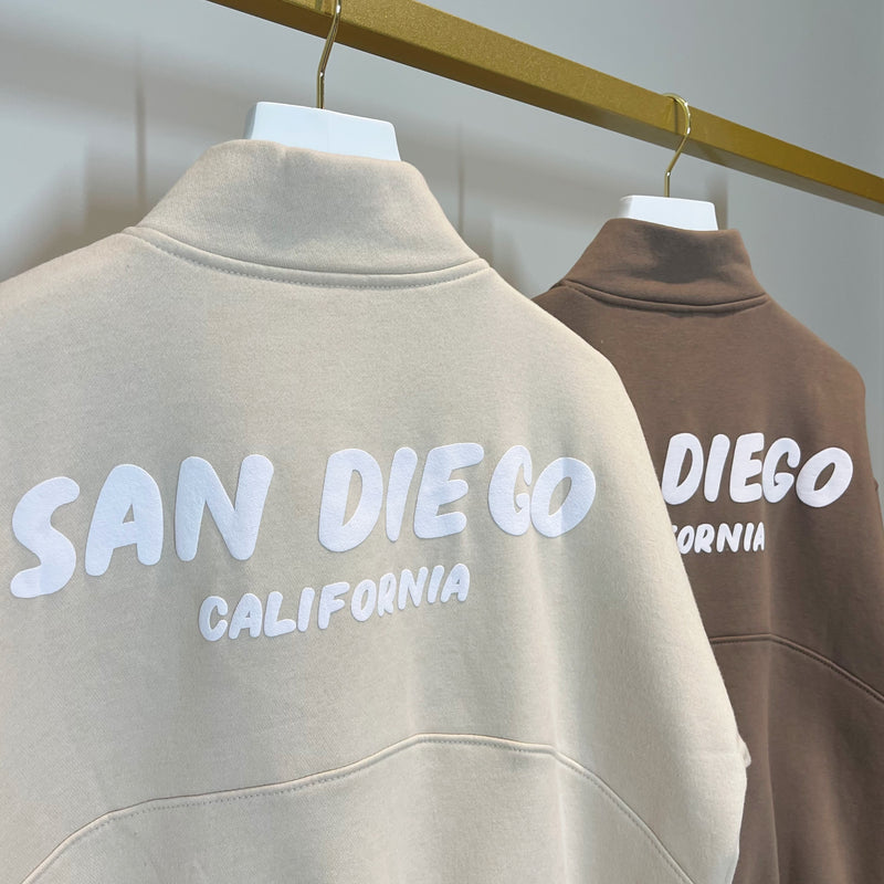 MYLA San Diego Zip Bubble Sweatshirt