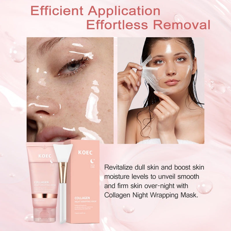 KOEC Korean Collagen Glass Skin Night Wrapping Skincare Mask