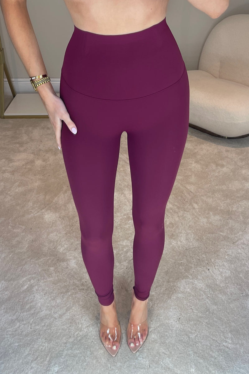 The FRANKIE Seamless Sculpt Leggings | Dark Cherry