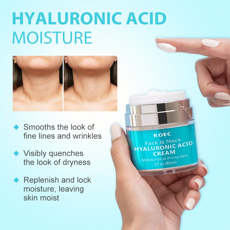 KOEC Korean Hyaluronic Acid Face Cream Anti-Aging Moisturiser | 50ml