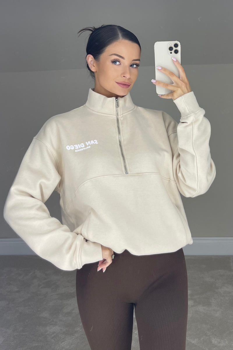 The MYLA Sweatshirt | Beige