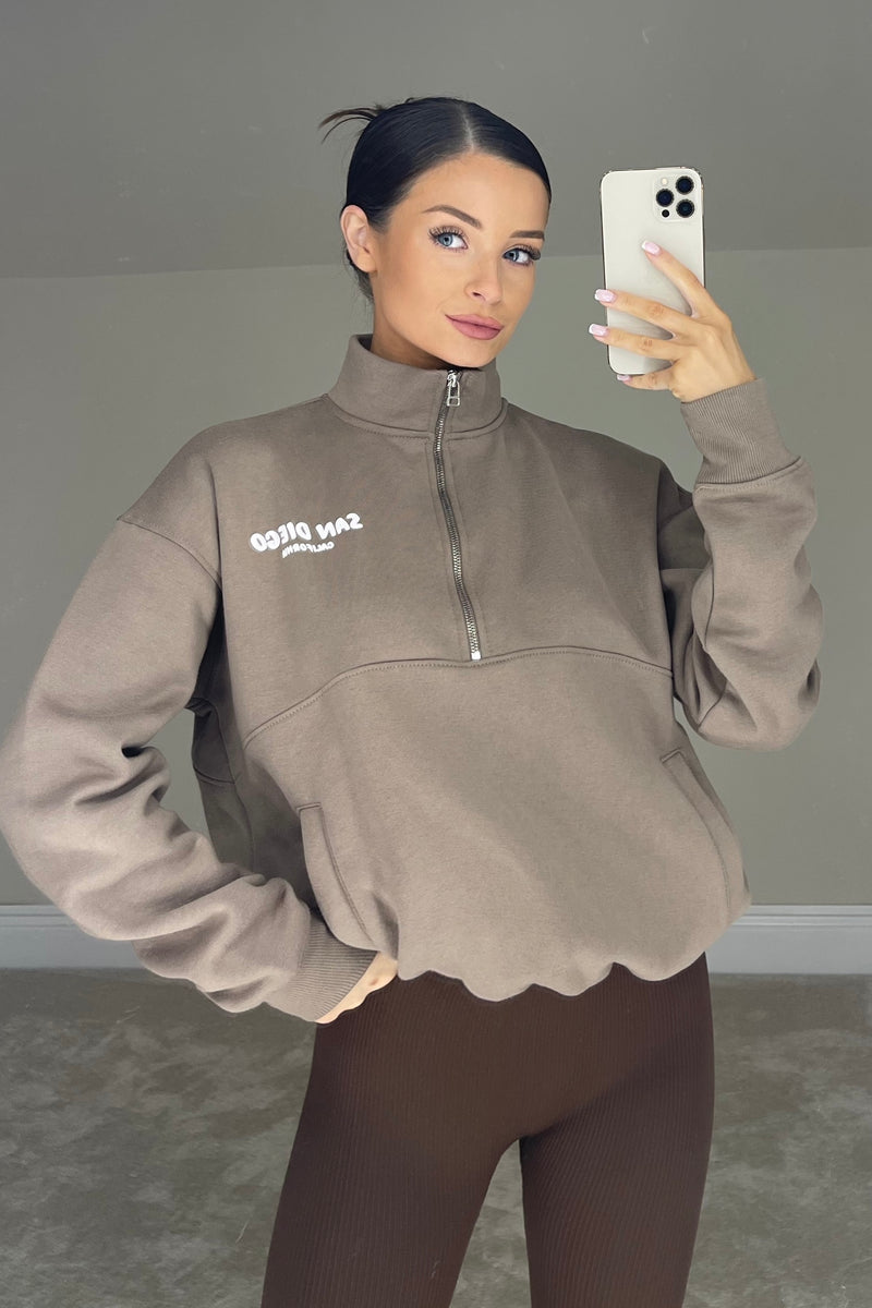 The MYLA Sweatshirt | Mocha
