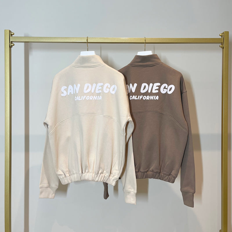 MYLA San Diego Zip Bubble Sweatshirt