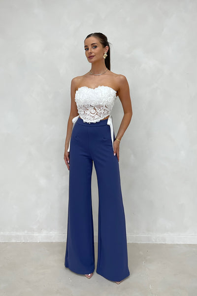 RAE Thick High Waisted Wide Leg Trousers (4 colours)