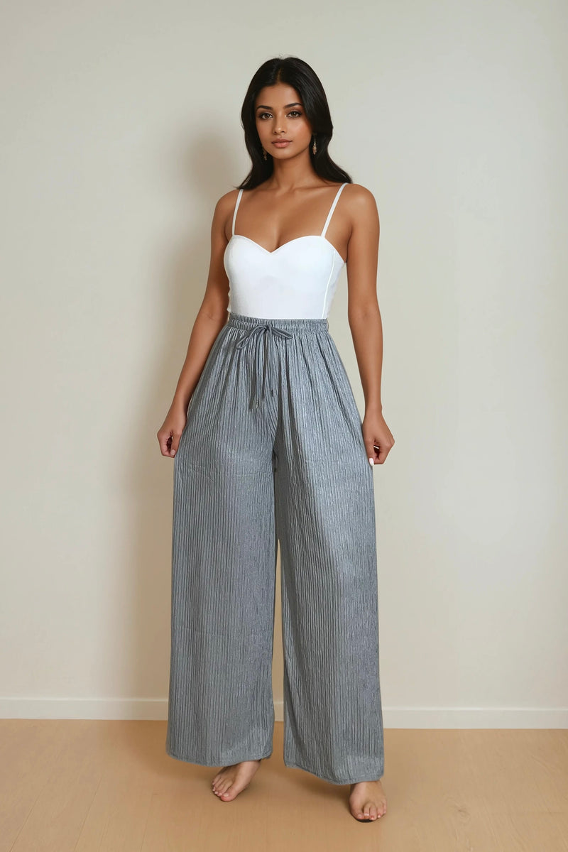 MIA Textured Wide Leg Summer Trousers (11 colours)