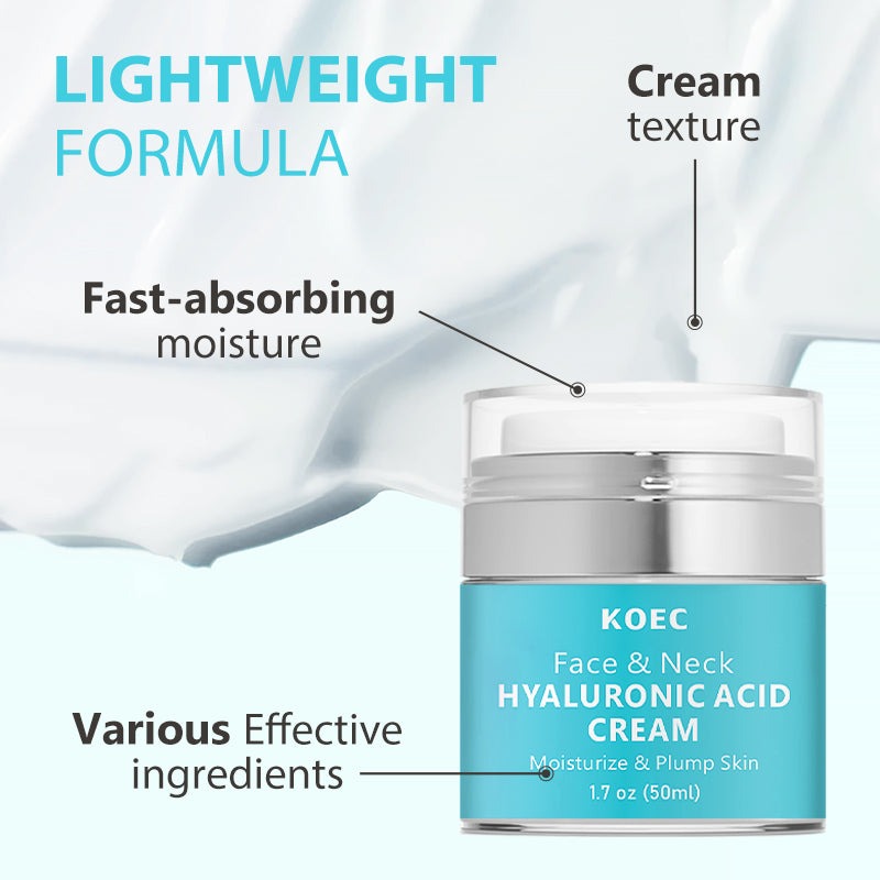 KOEC Korean Hyaluronic Acid Face Cream Anti-Aging Moisturiser | 50ml