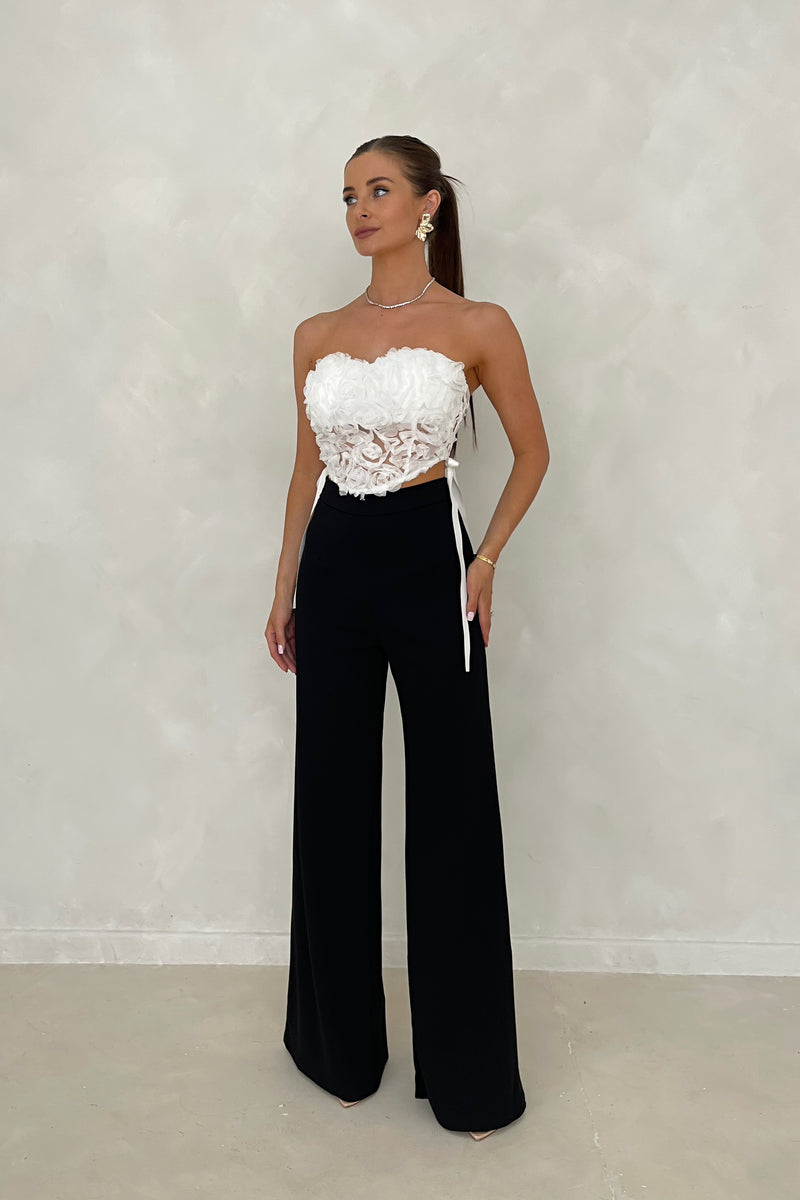 RAE Thick High Waisted Wide Leg Trousers (4 colours)